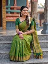 MIMOSA Olive Saree Saree — pose 8 styling detail