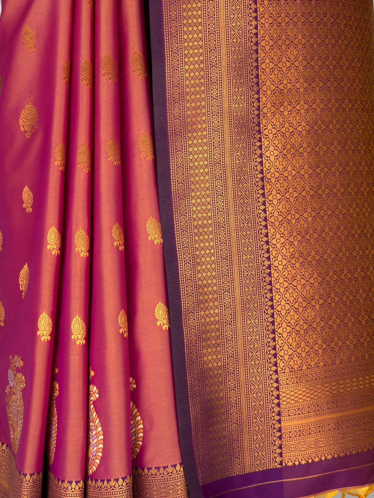 MIMOSA Peach Saree Saree — fleets shot full lifestyle