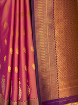 MIMOSA Peach Saree Saree — fleets shot full lifestyle