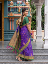 MIMOSA Purple Saree Saree — pose 9 styling detail