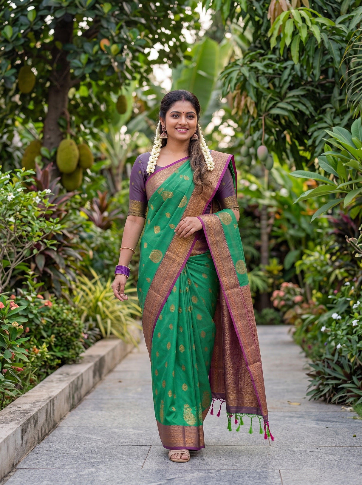 MIMOSA Rama Saree Saree — pose 6 styling detail