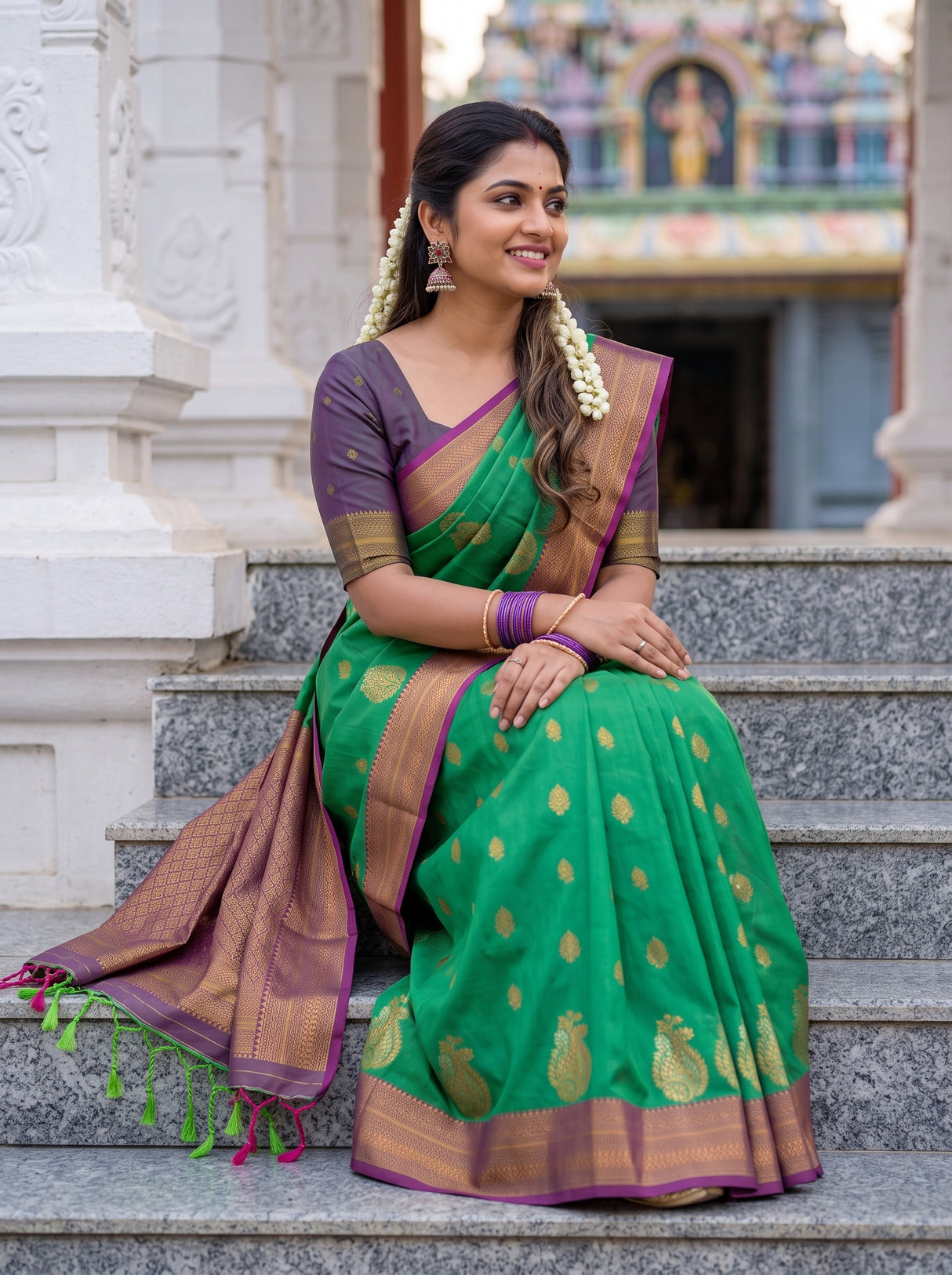 MIMOSA Rama Saree Saree — pose 8 styling detail