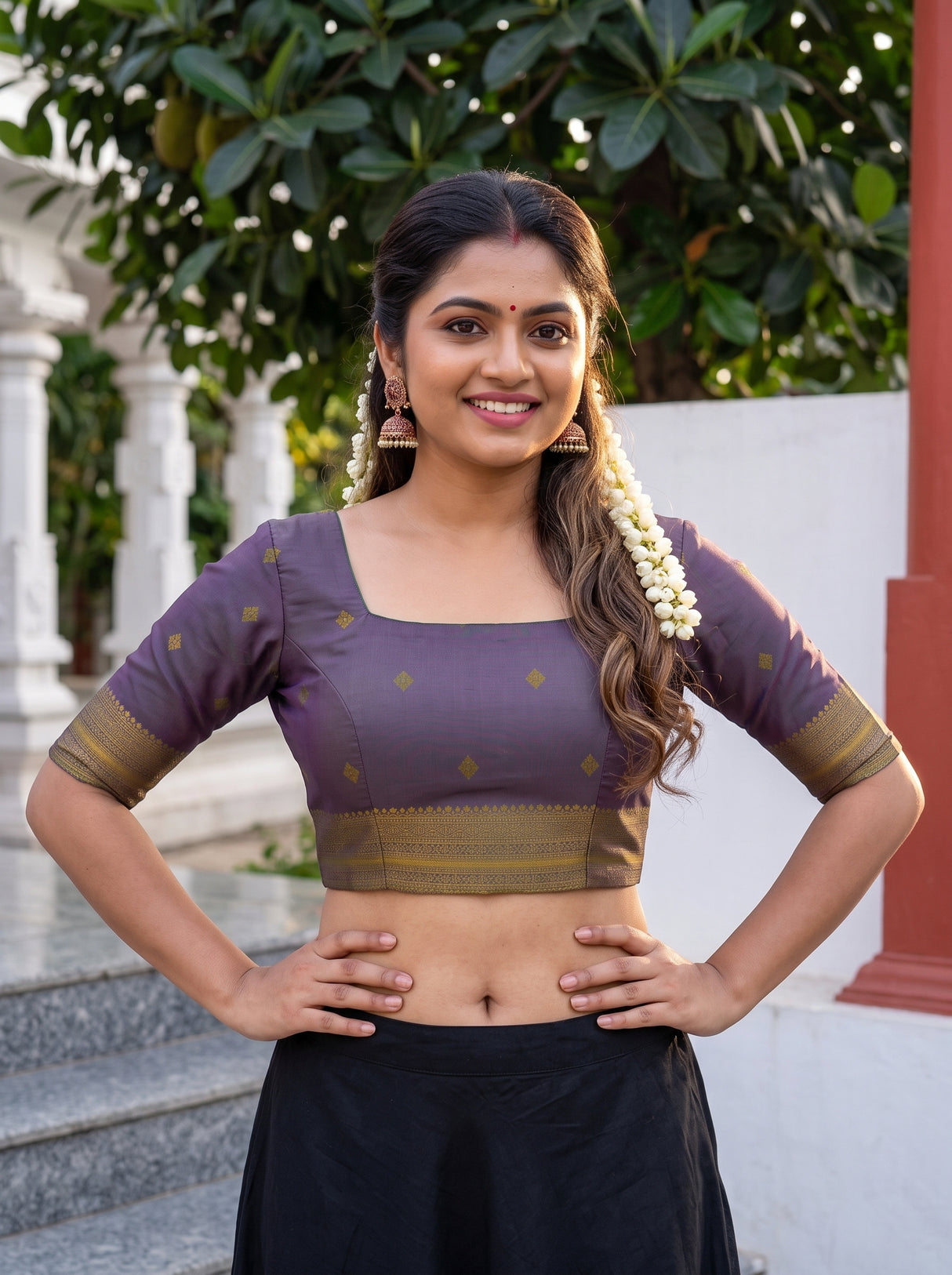 MIMOSA Rama Saree Saree — blouse close-up