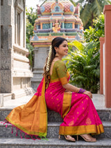 MIMOSA Rani Saree Saree — pose 3 styling detail