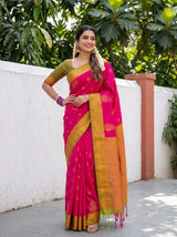 MIMOSA Rani Saree Saree — pose 4 styling detail