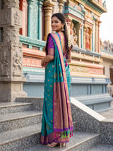 MIMOSA Sapphire Saree Saree — pose 7 styling detail