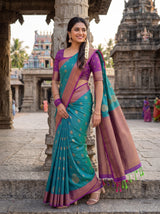 MIMOSA Sapphire Saree Saree — pose 9 styling detail