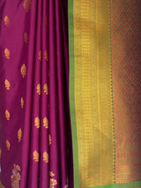 MIMOSA Wine Saree Saree — fleets shot full lifestyle