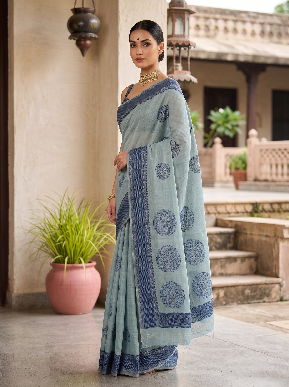 MIMOSA Saree Saree — pose 4 styling detail