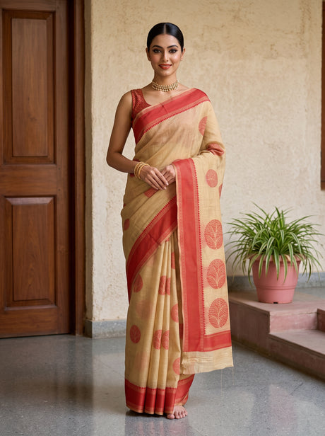 MIMOSA Saree Saree — front view on mannequin