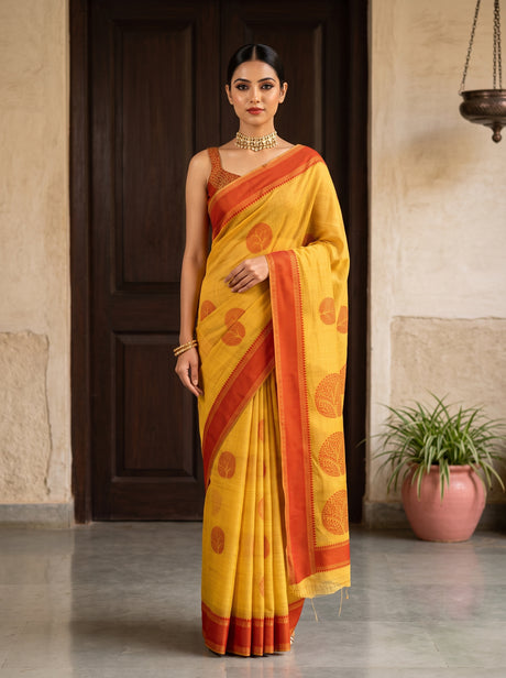 MIMOSA Saree Saree — front view on mannequin