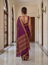 MIMOSA Jamun Mysore Silk Crepe Saree — Saree shot