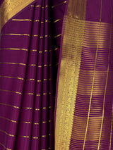 MIMOSA Jamun Mysore Silk Crepe Saree — fleets shot full lifestyle