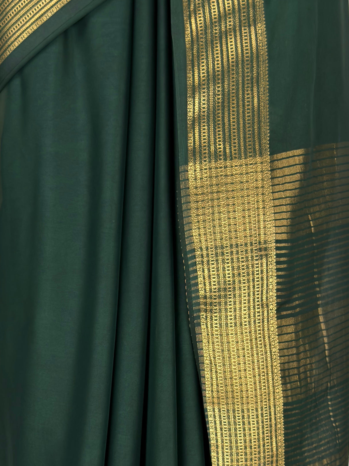 MIMOSA Bottle Green Saree Saree — fleets shot full lifestyle