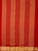 MIMOSA Red Saree Saree — pallu and zari work detail
