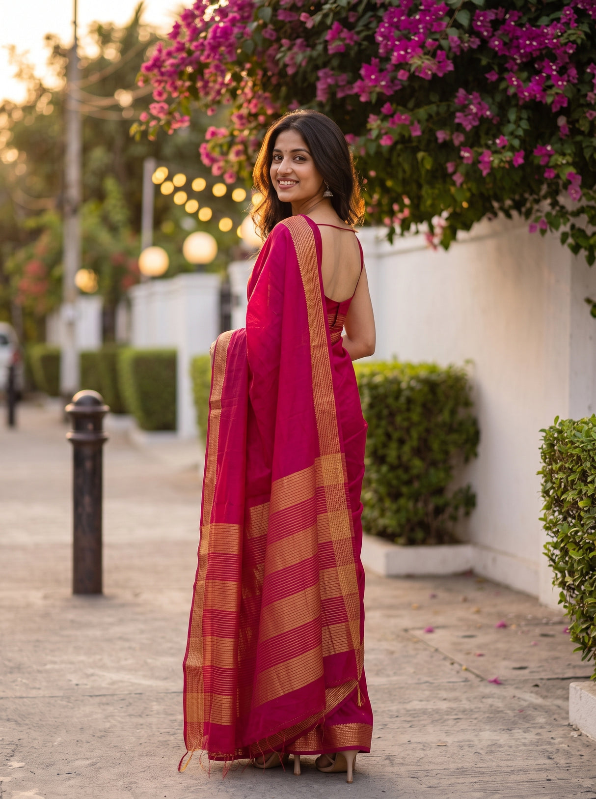 MIMOSA Rani Saree Saree — pose 7 styling detail
