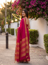 MIMOSA Rani Saree Saree — pose 7 styling detail