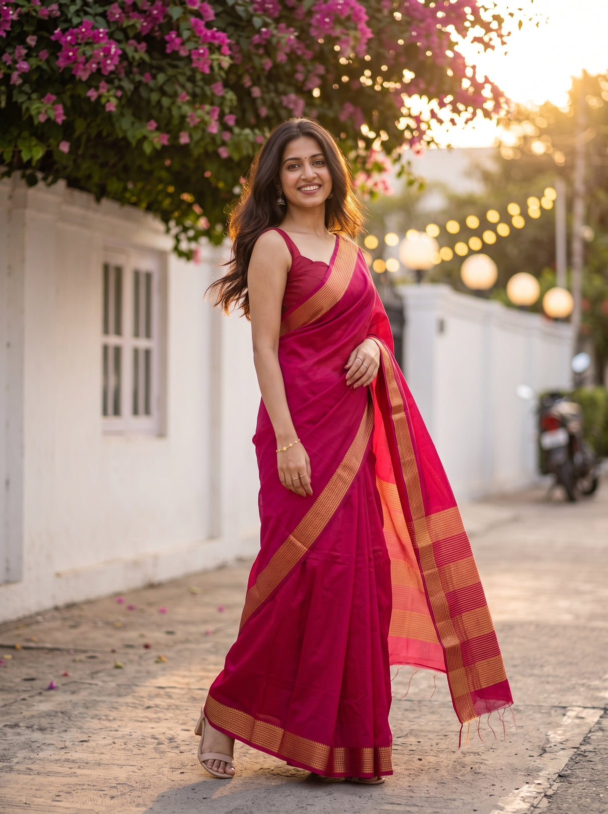 MIMOSA Rani Saree Saree — pose 9 styling detail