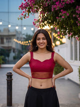 MIMOSA Rani Saree Saree — blouse close-up