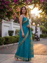 MIMOSA Sapphire Saree Saree — pose 5 styling detail