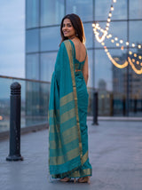 MIMOSA Sapphire Saree Saree — pose 7 styling detail