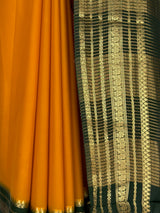 MIMOSA Gold Mysore Silk Crepe Saree — fleets shot full lifestyle