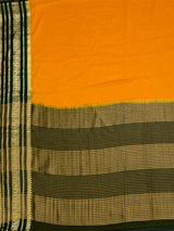 MIMOSA Gold Mysore Silk Crepe Saree — pallu and zari work detail