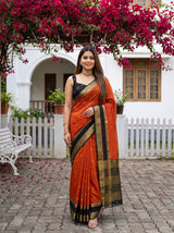 MIMOSA Mustard Mysore Silk Crepe Saree — AI Model lifestyle pose