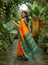 MIMOSA Gold Saree Saree — pose 9 styling detail