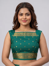 MIMOSA Gold Saree Saree — blouse close-up