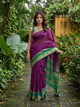 MIMOSA Magenta Saree Saree — pose 10 styling detail