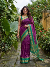 MIMOSA Magenta Saree Saree — pose 7 styling detail