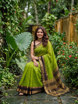 MIMOSA Olive Saree Saree — pose 8 styling detail