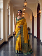 MIMOSA Gold Saree Saree — pose 10 styling detail