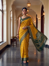 MIMOSA Gold Saree Saree — pose 6 styling detail