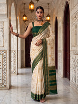 MIMOSA Half White Saree Saree — pose 10 styling detail