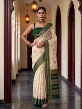 MIMOSA Half White Saree Saree — pose 4 styling detail