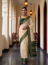 MIMOSA Half White Saree Saree — pose 6 styling detail