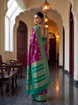 MIMOSA Magenta Saree Saree — pose 7 styling detail