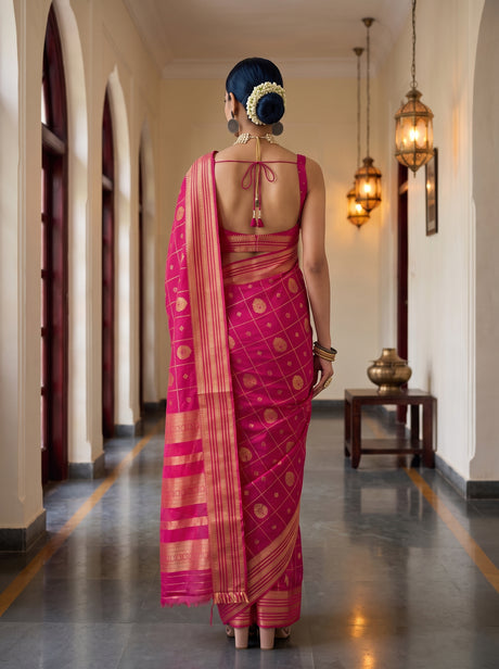 MIMOSA Rani Saree Saree — pose 2 styling detail