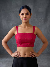 MIMOSA Rani Saree Saree — blouse close-up