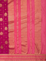 MIMOSA Rani Saree Saree — pallu and zari work detail
