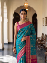 MIMOSA Sapphire Saree Saree — pose 10 styling detail