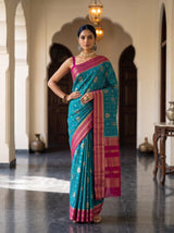 MIMOSA Sapphire Saree Saree — pose 4 styling detail