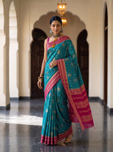 MIMOSA Sapphire Saree Saree — pose 9 styling detail