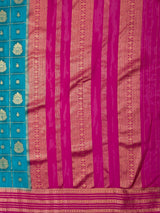 MIMOSA Sapphire Saree Saree — pallu and zari work detail