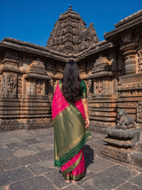 MIMOSA Gajari Saree Saree — pose 2 styling detail