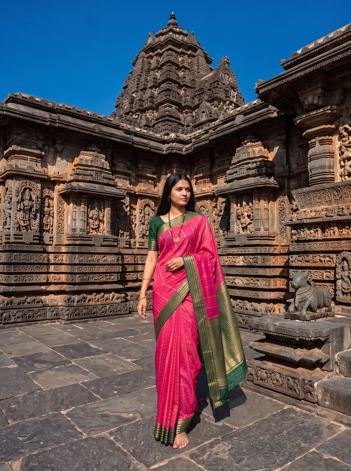 MIMOSA Gajari Saree Saree — pose 7 styling detail