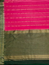 MIMOSA Gajari Saree Saree — pallu and zari work detail