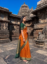 MIMOSA Mustard Saree Saree — pose 3 styling detail